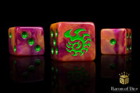 Alien Dice - Orange & Green