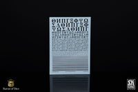 Greek Symbols A | Waterslide Decals | Baron of Dice x Scumb4g Kustoms