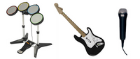 Rock Band Set plus 6-Game Mega Bundle (Wii)