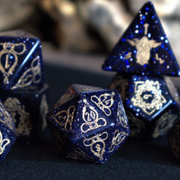 Serpent of Midgard Blue Sandstone Dice Set