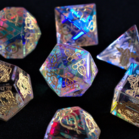 Serpent of Midgard Prism Glass Dice Set
