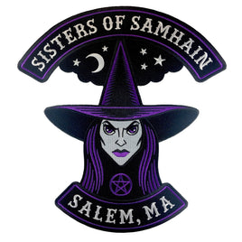 Sisters Of Samhain Witch Back Patch: Iron-on