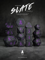 Kraken Slate 14 pc Slate TTRPG Dice Set