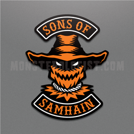 Sons Of Samhain Scarecrow Motorcycle Club Halloween Sticker