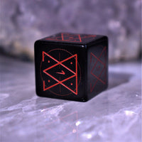 Spellcaster Obsidian Stone Dice