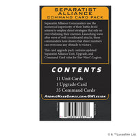 Star Wars Legion: Separatist Alliance Command Card Pack