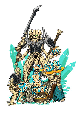 Premium Vinyl Stickers - Skeleton Phalanx