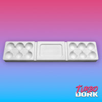 Turbo Dork: Paint Tools - Silicone Dry Palette - White - Large