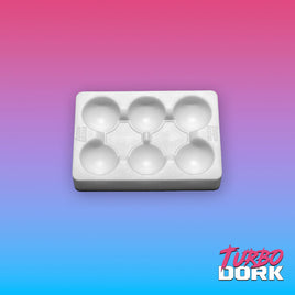 Turbo Dork: Paint Tools - Silicone Dry Palette - White - Small
