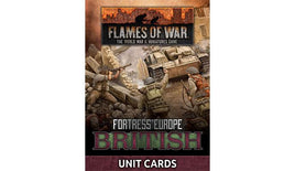 Flames of War: Fortress Europe - British Unit Cards
