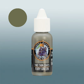 Two Thin Coats Shadow: Fury Green