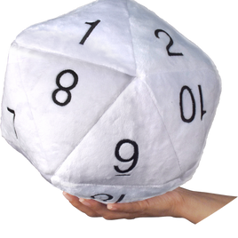 Ultra PRO: Plush - D20 Novelty Dice - Jumbo - White