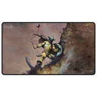 Ultra Pro Playmat: Black Stitched Frank Frazetta - Warrior with Ball and Chain