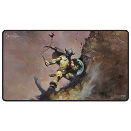 Ultra Pro Playmat: Black Stitched Frank Frazetta - Warrior with Ball and Chain