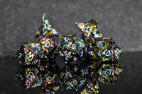 Vortex Warp Metal Dice Set - Iridescent