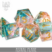 Astral Plane Handmade Dice Set