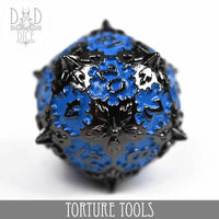 Torture Tools Blue (Metal) - Dice Set