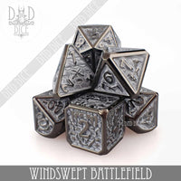 Windswept Battlefield Metal Dice Set
