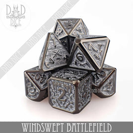 Windswept Battlefield Metal Dice Set