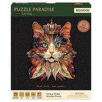 Wooden Puzzle: Cat King