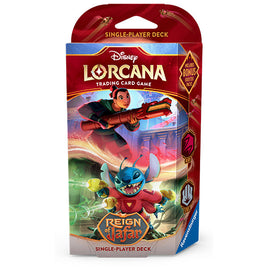 Disney Lorcana TCG: Reign of Jafar - Mulan and Stitch (Ruby/Steel)