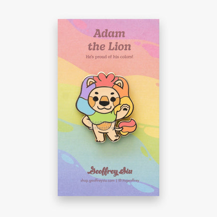 Adam Pride Hard Enamel Pins - The Mage's Emporium Geoffrey Siu Art LLC Geoffrey Siu Art LLC Shopify Collective Used English Enamel Pin Japanese Style Comic Book