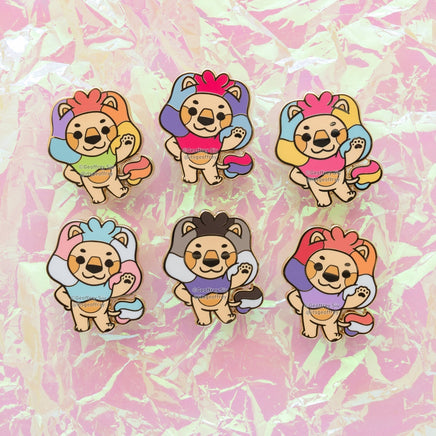 Adam Pride Hard Enamel Pins - The Mage's Emporium Geoffrey Siu Art LLC Geoffrey Siu Art LLC Shopify Collective Used English Enamel Pin Japanese Style Comic Book
