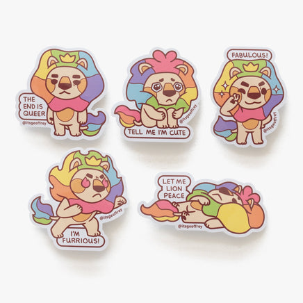Adam & Steve Vinyl Stickers - The Mage's Emporium Geoffrey Siu Art LLC Geoffrey Siu Art LLC Shopify Collective Used English Vinyl Sticker Japanese Style Comic Book