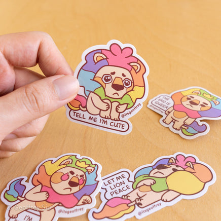 Adam & Steve Vinyl Stickers - The Mage's Emporium Geoffrey Siu Art LLC Geoffrey Siu Art LLC Shopify Collective Used English Vinyl Sticker Japanese Style Comic Book