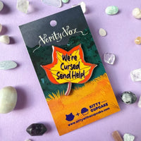 Verity Vox Enamel Pin - Leaf - We're Cursed