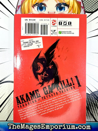 Akame ga Kill Vol 1 - The Mage's Emporium Yen Press 2501 BackInStock Used English Manga Japanese Style Comic Book