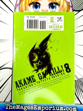 Akame Ga Kill! Vol 8 - The Mage's Emporium Yen Press 2502 updateage updateauthor Used English Manga Japanese Style Comic Book