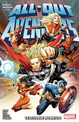 All - Out Avengers TPB Teachable Moments - The Mage's Emporium The Multiverse Shopify Collective The Multiverse Used English Graphic Novels Japanese Style Comic Book
