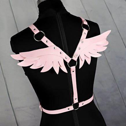 Angel Wings Leather Harness - The Mage's Emporium Kore Kawaii Kore Kawaii Shopify Collective Used English Japanese Style Comic Book