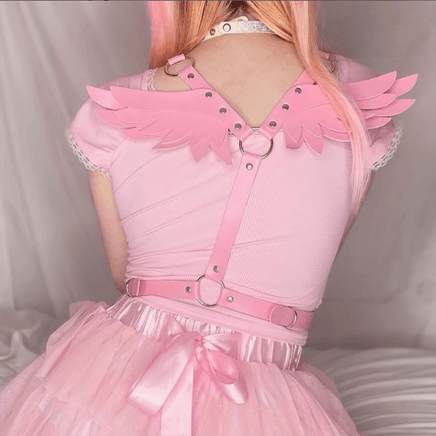 Angel Wings Leather Harness - The Mage's Emporium Kore Kawaii Kore Kawaii Shopify Collective Used English Japanese Style Comic Book