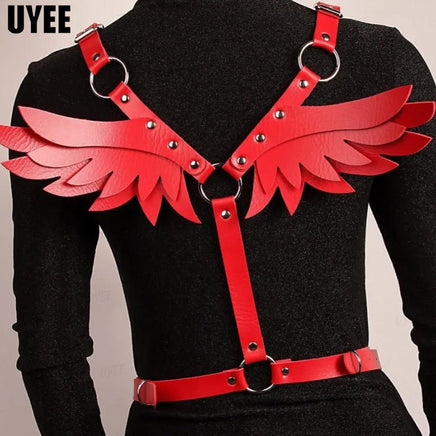 Angel Wings Leather Harness - The Mage's Emporium Kore Kawaii Kore Kawaii Shopify Collective Used English Japanese Style Comic Book