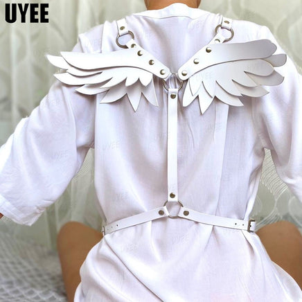 Angel Wings Leather Harness - The Mage's Emporium Kore Kawaii Kore Kawaii Shopify Collective Used English Japanese Style Comic Book