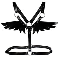 Angel Wings Leather Harness - The Mage's Emporium Kore Kawaii Kore Kawaii Shopify Collective Used English Japanese Style Comic Book