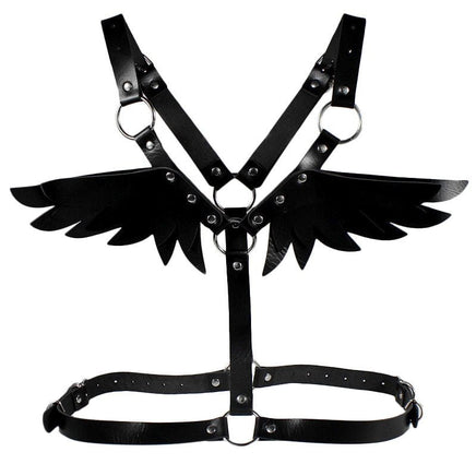 Angel Wings Leather Harness - The Mage's Emporium Kore Kawaii Kore Kawaii Shopify Collective Used English Japanese Style Comic Book