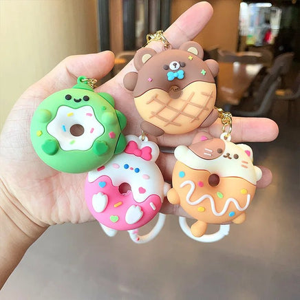 Animal Donut Friend Keychains - The Mage's Emporium Kore Kawaii Kore Kawaii Shopify Collective Used English Japanese Style Comic Book
