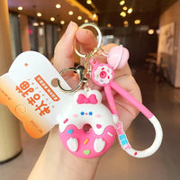 Animal Donut Friend Keychains - The Mage's Emporium Kore Kawaii Kore Kawaii Shopify Collective Used English Japanese Style Comic Book