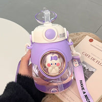 Animal Water Bottles With Lid and Straw - The Mage's Emporium Kore Kawaii Kore Kawaii Shopify Collective Used English Japanese Style Comic Book
