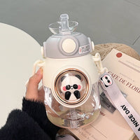 Animal Water Bottles With Lid and Straw - The Mage's Emporium Kore Kawaii Kore Kawaii Shopify Collective Used English Japanese Style Comic Book