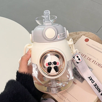 Animal Water Bottles With Lid and Straw - The Mage's Emporium Kore Kawaii Kore Kawaii Shopify Collective Used English Japanese Style Comic Book
