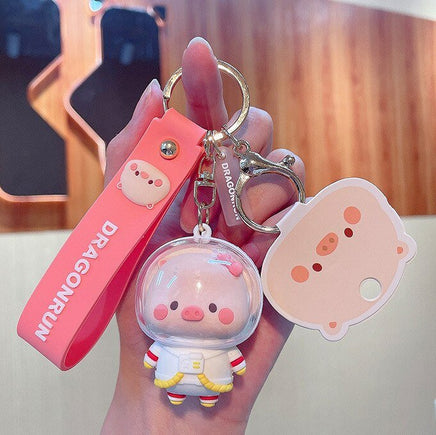 Astro Pig Keychain - The Mage's Emporium Kore Kawaii Kore Kawaii Shopify Collective Used English Japanese Style Comic Book