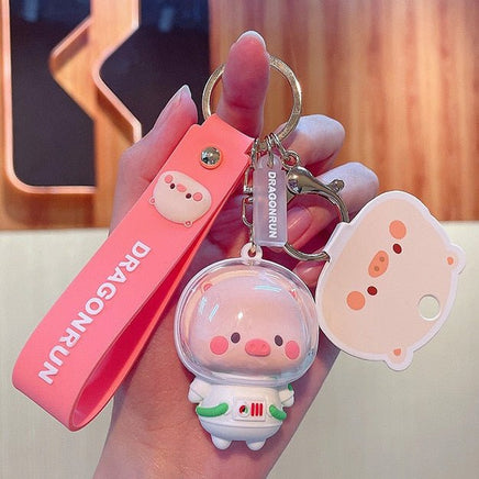 Astro Pig Keychain - The Mage's Emporium Kore Kawaii Kore Kawaii Shopify Collective Used English Japanese Style Comic Book