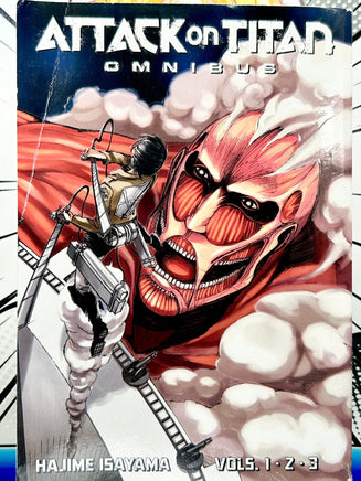 Attack on Titan Omnibus Vol 1-3 - The Mage's Emporium Kodansha 2404 alltags description Used English Manga Japanese Style Comic Book