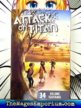 Attack on Titan Vol 34 - The Mage's Emporium Kodansha 2410 BackInStock Used English Manga Japanese Style Comic Book