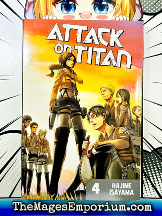 Attack on Titan Vol 4 - The Mage's Emporium Kodansha 2407 BackInStock Used English Manga Japanese Style Comic Book