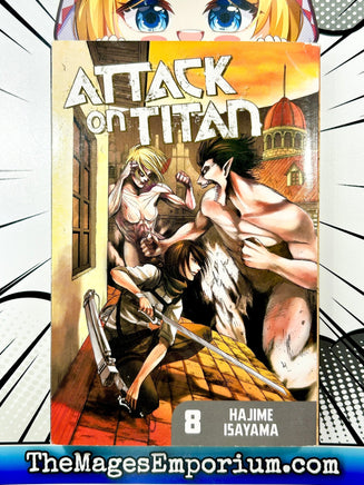 Attack on Titan Vol 8 - The Mage's Emporium Kodansha 2408 BackInStock Used English Manga Japanese Style Comic Book